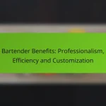 Bartender Benefits: Professionalism, Efficiency and Customization