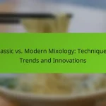 Classic vs. Modern Mixology: Techniques, Trends and Innovations