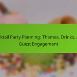 Cocktail Party Planning: Themes, Drinks, and Guest Engagement