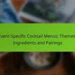 Event-Specific Cocktail Menus: Themes, Ingredients and Pairings