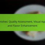 Garnishes: Quality Assessment, Visual Appeal and Flavor Enhancement