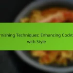 Garnishing Techniques: Enhancing Cocktails with Style