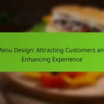 Menu Design: Attracting Customers and Enhancing Experience