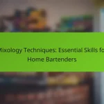 Mixology Techniques: Essential Skills for Home Bartenders
