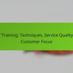 Staff Training: Techniques, Service Quality and Customer Focus