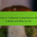 Themed vs Traditional Cocktail Menus: Which Is Better and When to Use